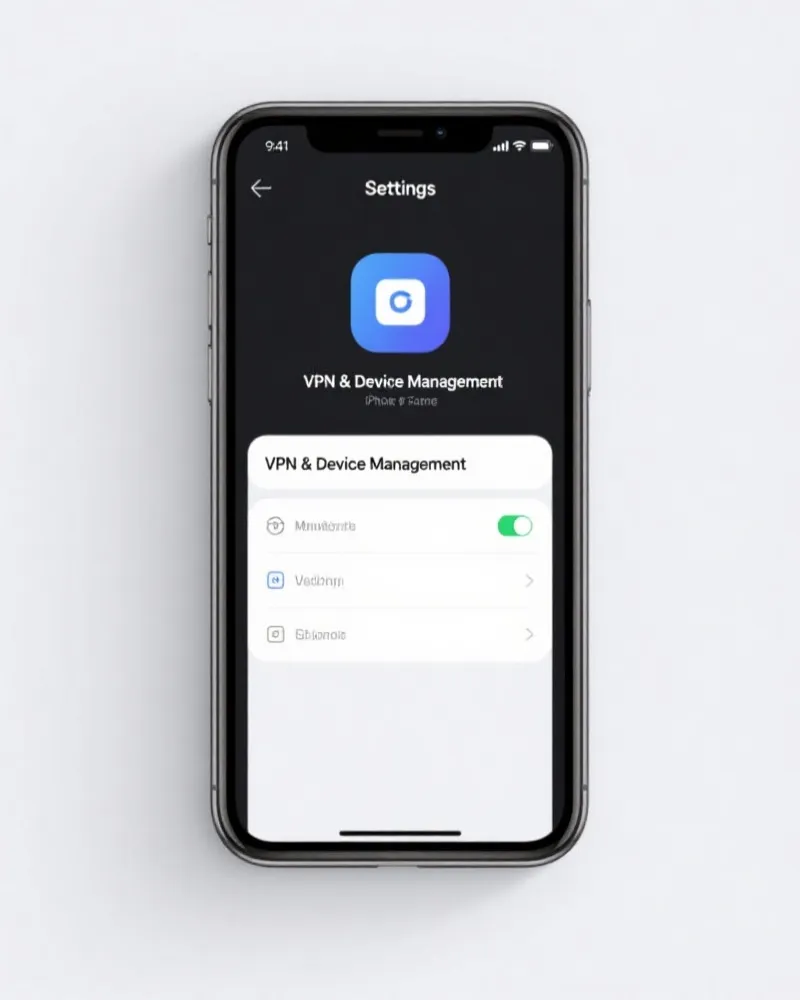 iOS 设备管理与信任设置图解